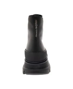 Alexander McQueen Black Zip-up Ankle Boots And Embossed Logo In Leather Man -Italist Store 778adfa27475cd925cb7f03bbf5318a7