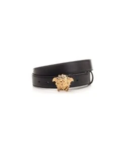 Versace Black "medusa" Belt
