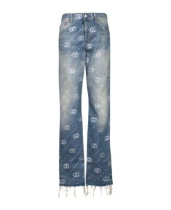 Gucci Gg Crossover Crystals Jeans