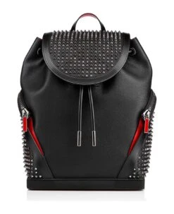 Christian Louboutin Backpack In Calf Leather And Spikes