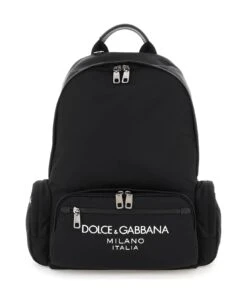 Dolce & Gabbana Nylon Backpack With Logo