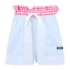 MSGM Multicolor Shorts For Girl With Black Logo