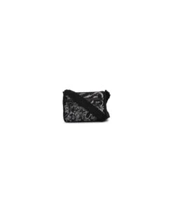 Alexander McQueen Shoulder Bag In Nylon With Blake Painted Logo In Contrast