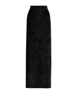 Balenciaga Velvet Long Skirt