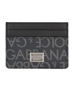 Dolce & Gabbana Logo Detail Leather Card Holder
