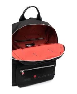 Kiton Black Nylon Backpack With Logo -Italist Store 7f2c71851e8d7ab2142739a0177a6414