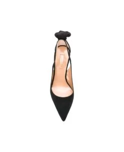 Aquazzura Woman's Black Suede Pumps With Bow Detail -Italist Store 7f2f882bd3488ac1c68cc8e5e04177fc