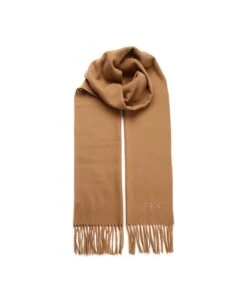 A.P.C. Camel "ambroise Brodée" Scarf