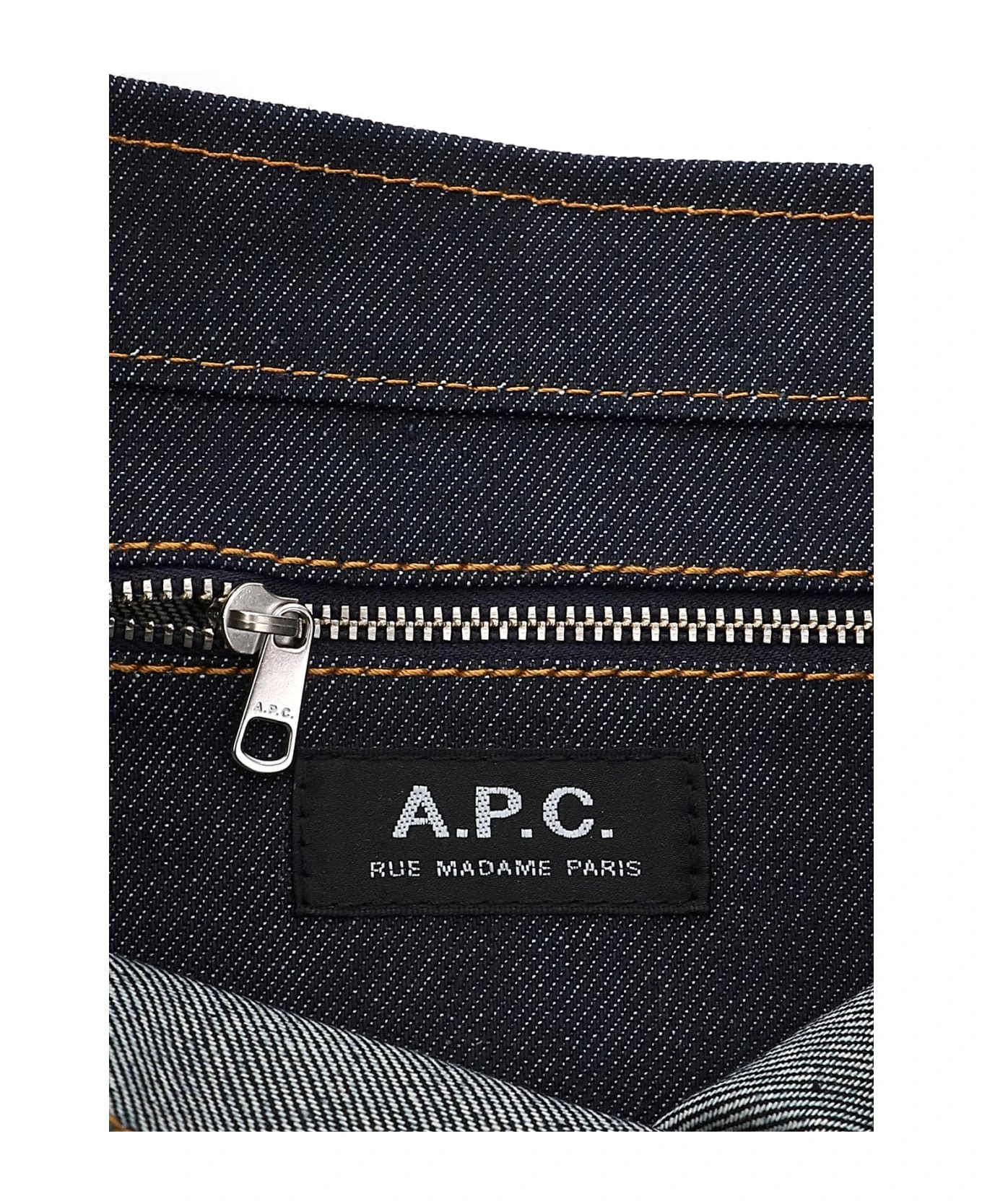A.P.C. Axelle Denim Small Tote Bag 5 A.P.C. Axelle Denim Small Tote Bag - Image 5