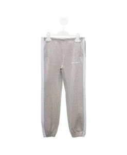 Lurex Grey Cotton Jogger Pants Girl Palm Angels Kids