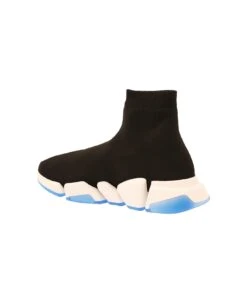 Balenciaga 'speed 2.0' Black Sneakers With Logo Detail In Stretch Fabric Man -Italist Store 820259cd7cd855702ca3340541393f16