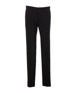 Dolce & Gabbana Dg Logo Jacquard Stretch Wool Pants