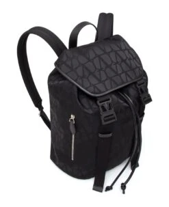 Valentino Garavani Backpack Black Iconographe Nylon Toile Iconographe/vit/palladium -Italist Store 885a46d60edce9641b3c27474da66072