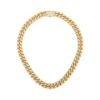 Gold Cuban Pavé Necklace
