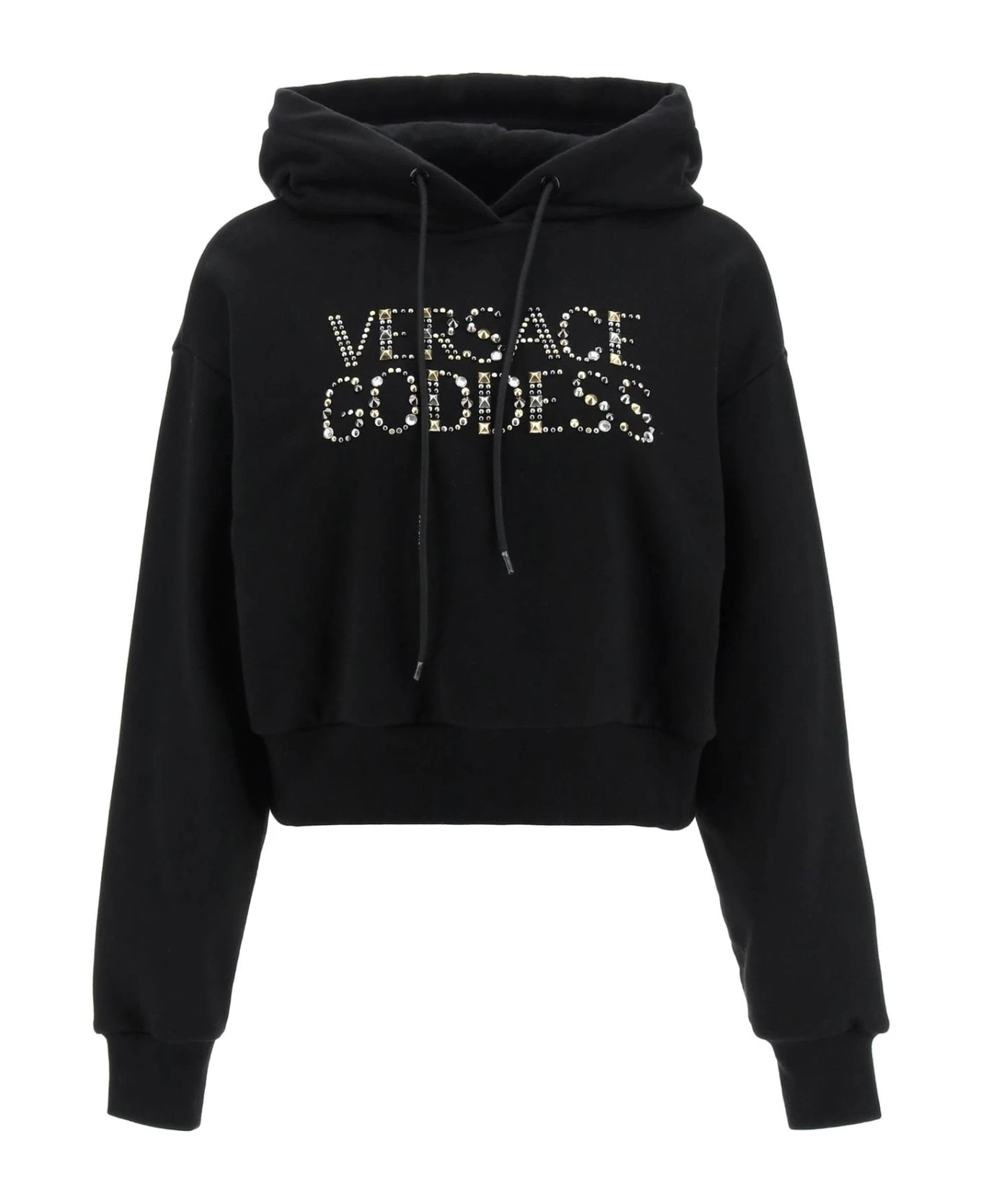 Versace Studded Logo Hoodie 1 Versace Studded Logo Hoodie