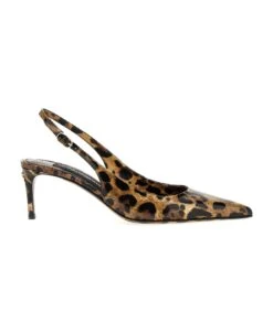 Dolce & Gabbana Animalier Slingbacks