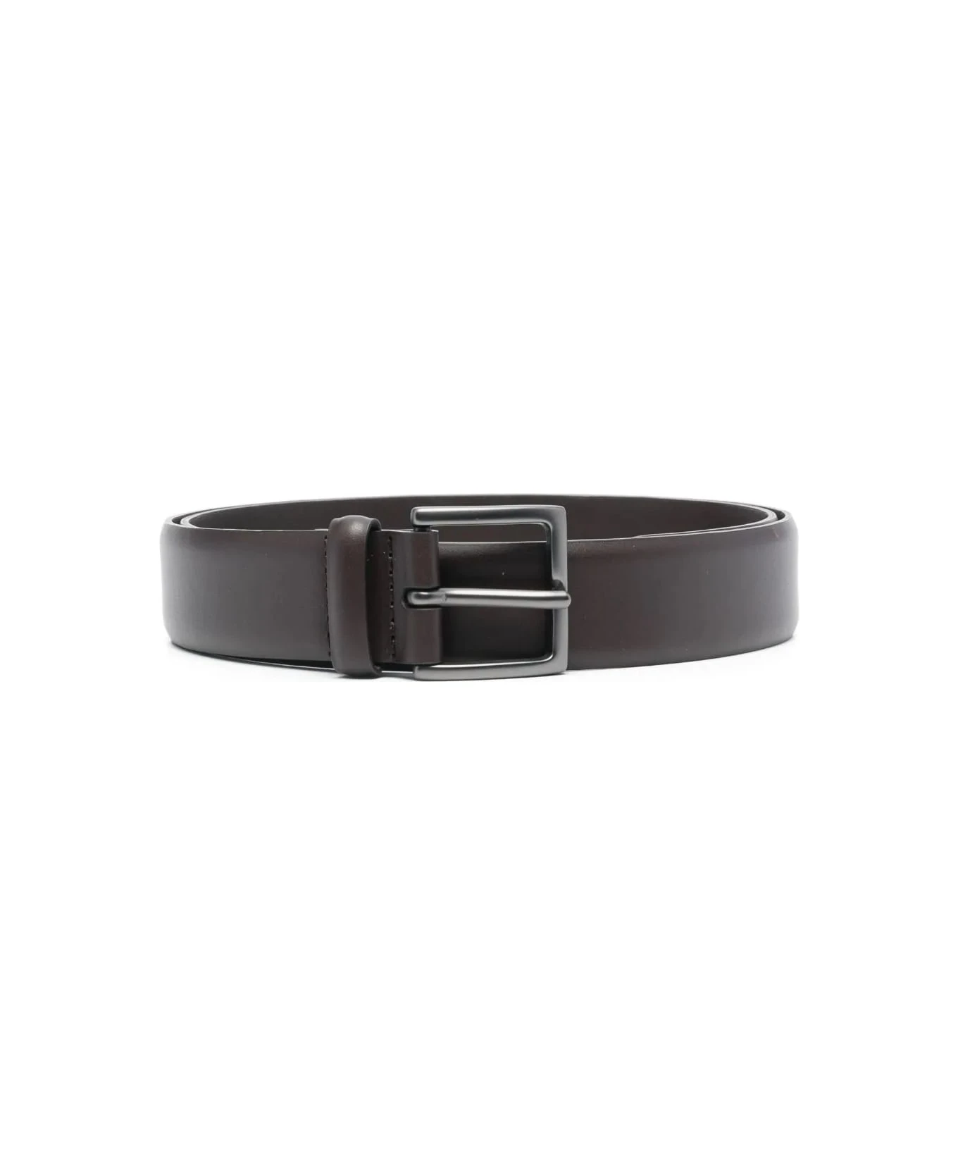 Orciani Smooth Ebony Leather Classic Belt 1 Orciani Smooth Ebony Leather Classic Belt