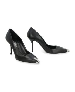 Alexander McQueen Punk Leather Pumps -Italist Store 91cdaa09f9a7b18a1c434ed31ed613fc