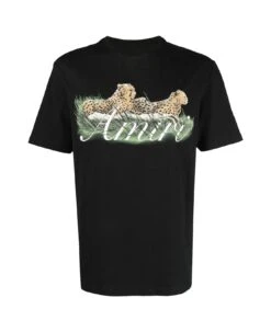 Amiri Cheetah Logo Tee