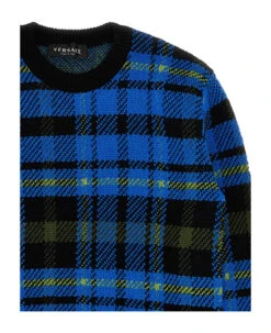 Versace Check Sweater -Italist Store 9514b23e222bb3b02260488938465c43