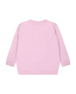 MOSCHINO Pink Sweatshirt For Baby Girl With Teddy Bears -Italist Store 96bd1c6660acc52358564740ed535686
