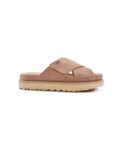 Ugg Goldenstar Cross Sandals In Suede