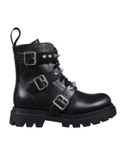 Black Combat Boots For Girl