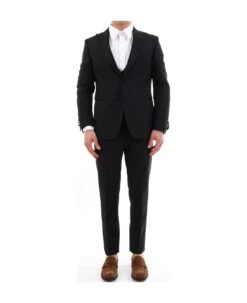 Black Mohair Wool Suit