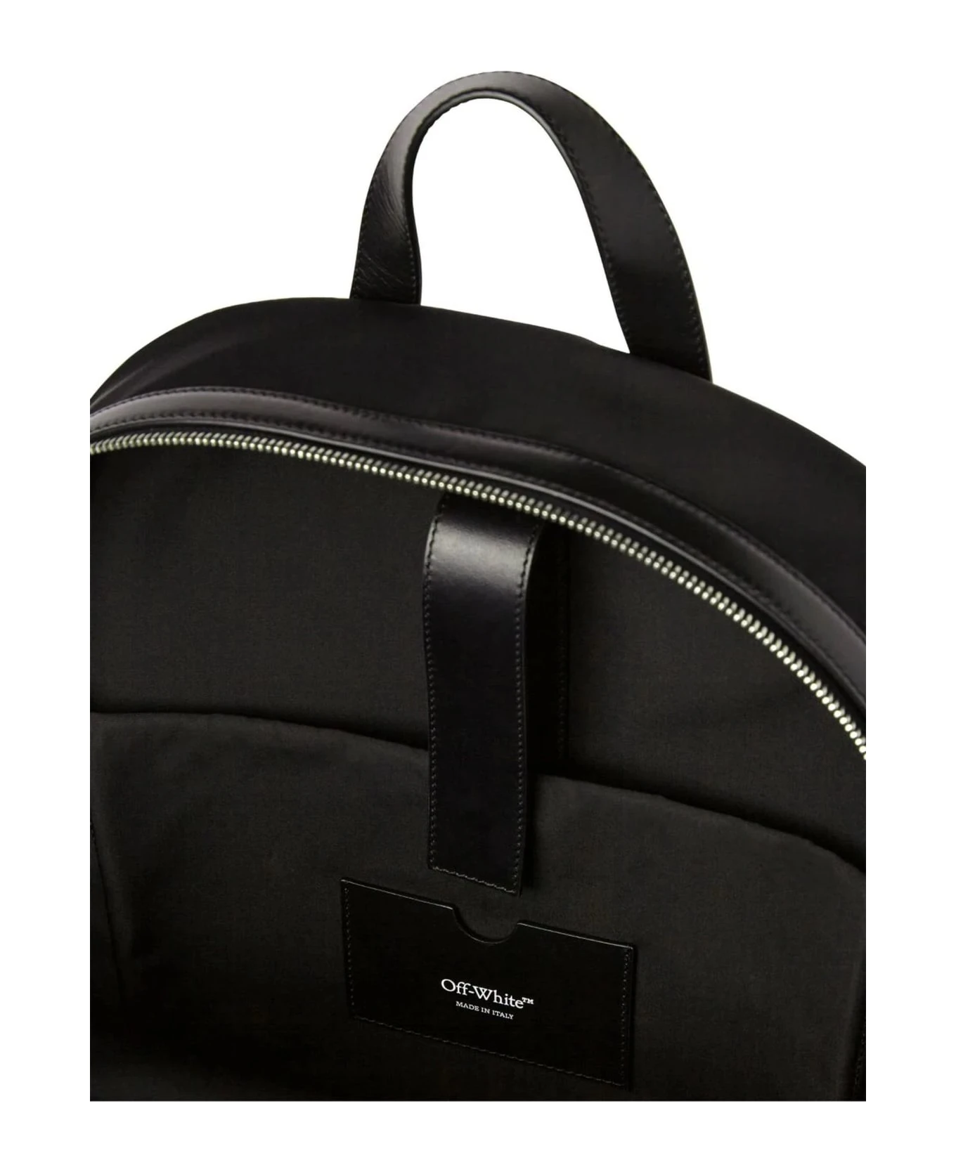 Off-White Black Core Round Logo-print Backpack 5 Off-White Black Core Round Logo-print Backpack - Image 5