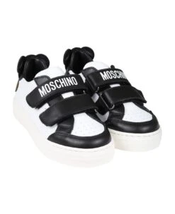 MOSCHINO Black Sneakers For Boy With Teddy Bear And Logo -Italist Store 9b434b332bce86b8cceb8efda4adb25a
