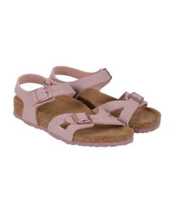 Birkenstock Purple Sandals "rio Kids" For Girl With Logo -Italist Store 9c46086e9e8d3884eebf2e796c32f432