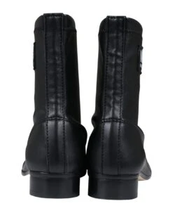 MM6 Maison Margiela Black Ankle Boots For Girl With Logo -Italist Store 9e1f9d6cec34d7ef73cf29e9ffd83d22