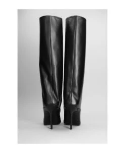 Sienna High Heels Boots In Black Leather -Italist Store 9f144a0c1abb65b63980f88f14928c18