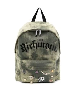 John Richmond Backpack With Print And Logo