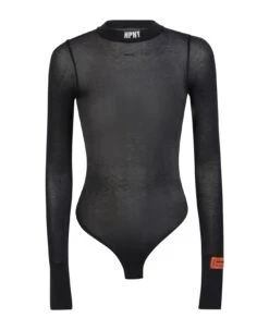 Black Logo-embroidered Body