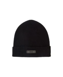 Versace Beanie Logo Pelle