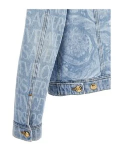'versace Allover' Denim Jacket -Italist Store a1cc26276bee69550f5a3d407bbc9329