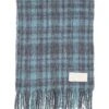 Oversize Check Ami Alpaca Scarf