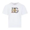 Dolce & Gabbana White T-shirt For Boy With Logo And Print