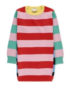 Stella McCartney Kids Striped Pattern Dress