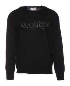 Alexander McQueen Embroidered Logo Sweater