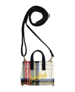 MC2 Saint Barth Wooly Key Holder With Tartan Print