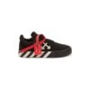 Off-White Vulcanized Sneakers With Signature Arrow Logo In Black Canvas Girl