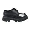 Marni Black Lace-up Shoes For Kids With Logo