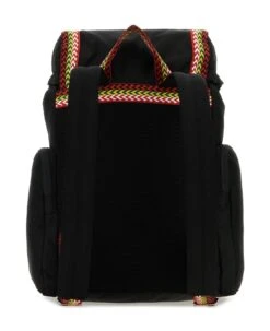 Lanvin Black Fabric Curb Backpack -Italist Store a7e5207acc26dc380072a4e2ae7279c1