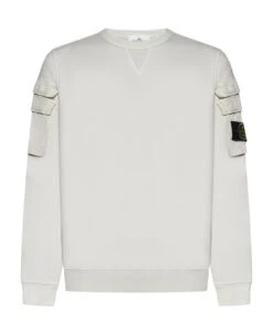 Stone Island Pocket-detail Cotton Sweatshirt