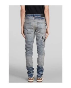 Amiri Jeans In Blue Cotton -Italist Store a99f44da58cb5c7e8165b954fbed0ca7