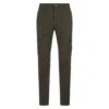 Stone Island Military Green Cargo Trousers In Broken Twill Stretch Cotton