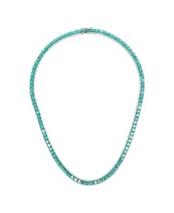 Paraiba Tennis Necklace