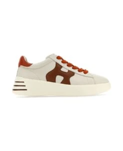 White Leather Rebel Sneakers Hogan